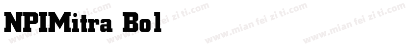 NPIMitra Bold字体转换